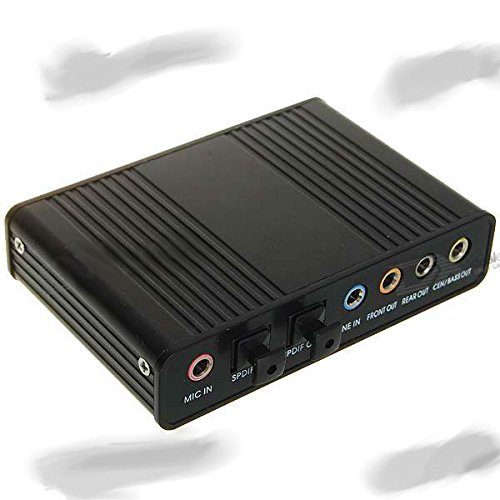 Adaptador de Áudio Óptico Externo de 5.1 canais de Som USB 2.0
