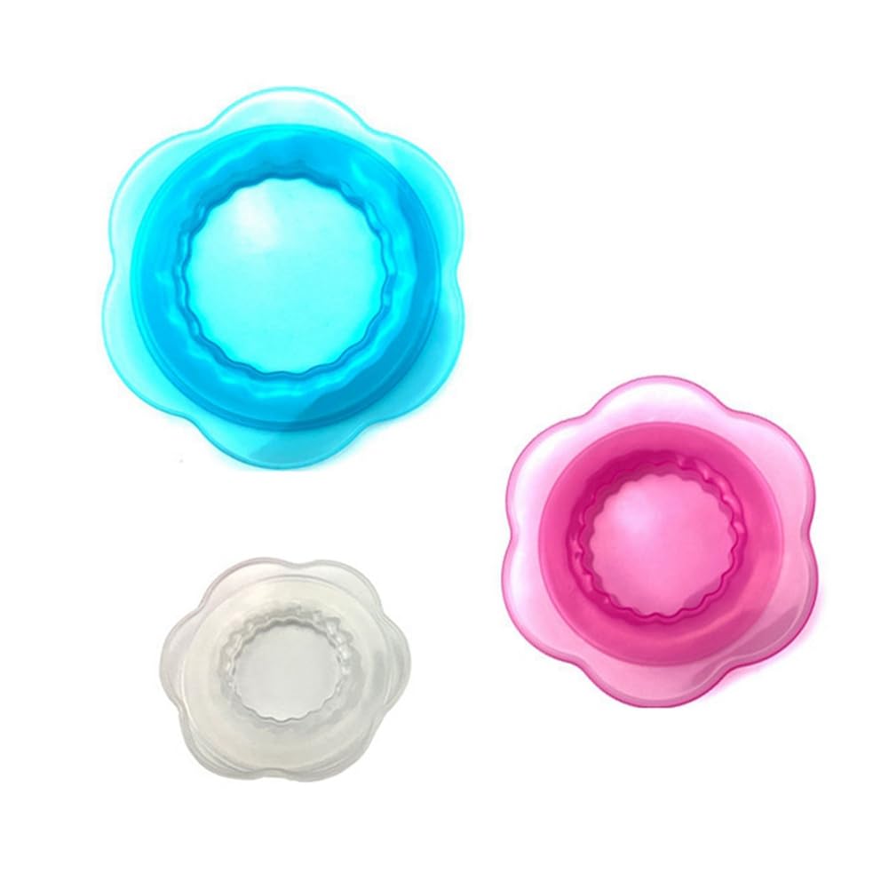 Comphic Reusable Silicone Food Storage Cover, Multi-Color Stretch Sealing Cover, 3-Piece Set are Suitable.