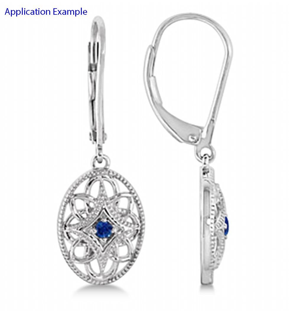 Adabele Ohrringhaken Mit Klappbügel 17 Mm – 50 Stück, Versilbertes Messing, Hypoallergen, Für Schmuckbasteln