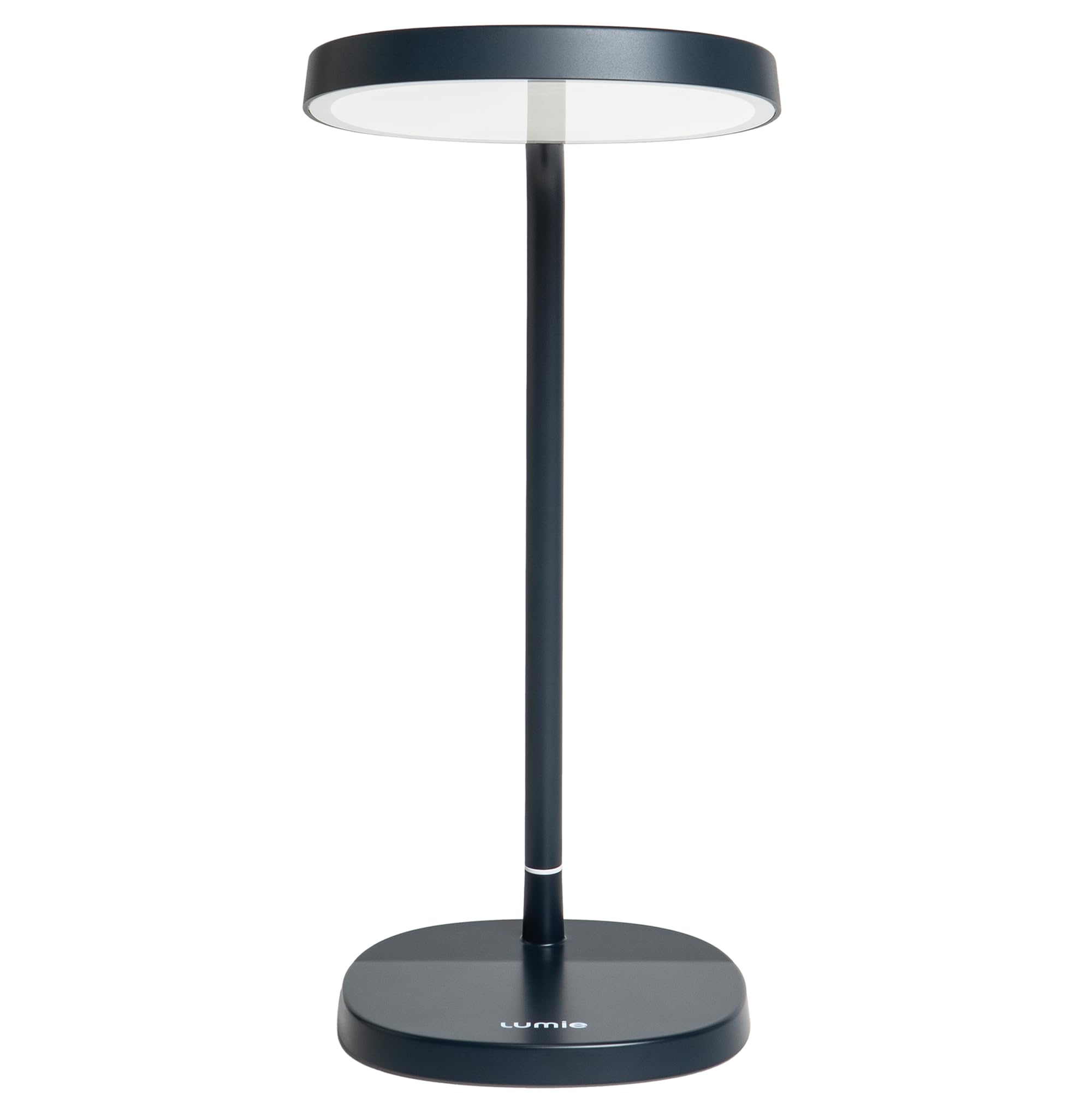 Lumie Task | Lampe LED thérapie lumineuse, réglable, anti-déprime hivernale, éclairage cristallin, confort visuel, meilleure humeur et énergie | Bleu Charbon