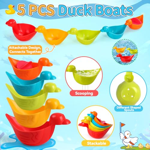 Badewannenspielzeug Badespielzeug Baby ab 1 2 3 4 Jahr Wasserspielzeug Badewannen Spielzeug Kinder Pool Spielzeug Planschbecken Baby Spielzeug ab 1 2 3 Jahr 10 Stück Badespielzeug ( Zufällige Farben )