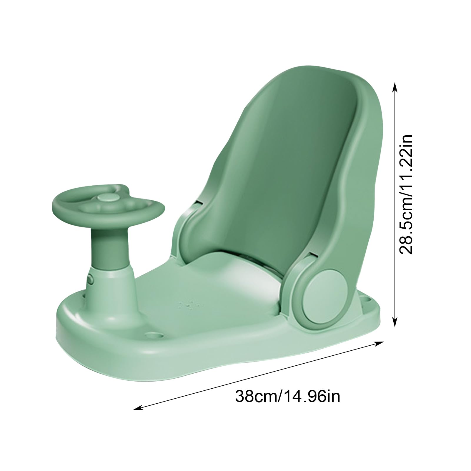 Asiento infantil para baño, asiento de baño plegable con ventosas