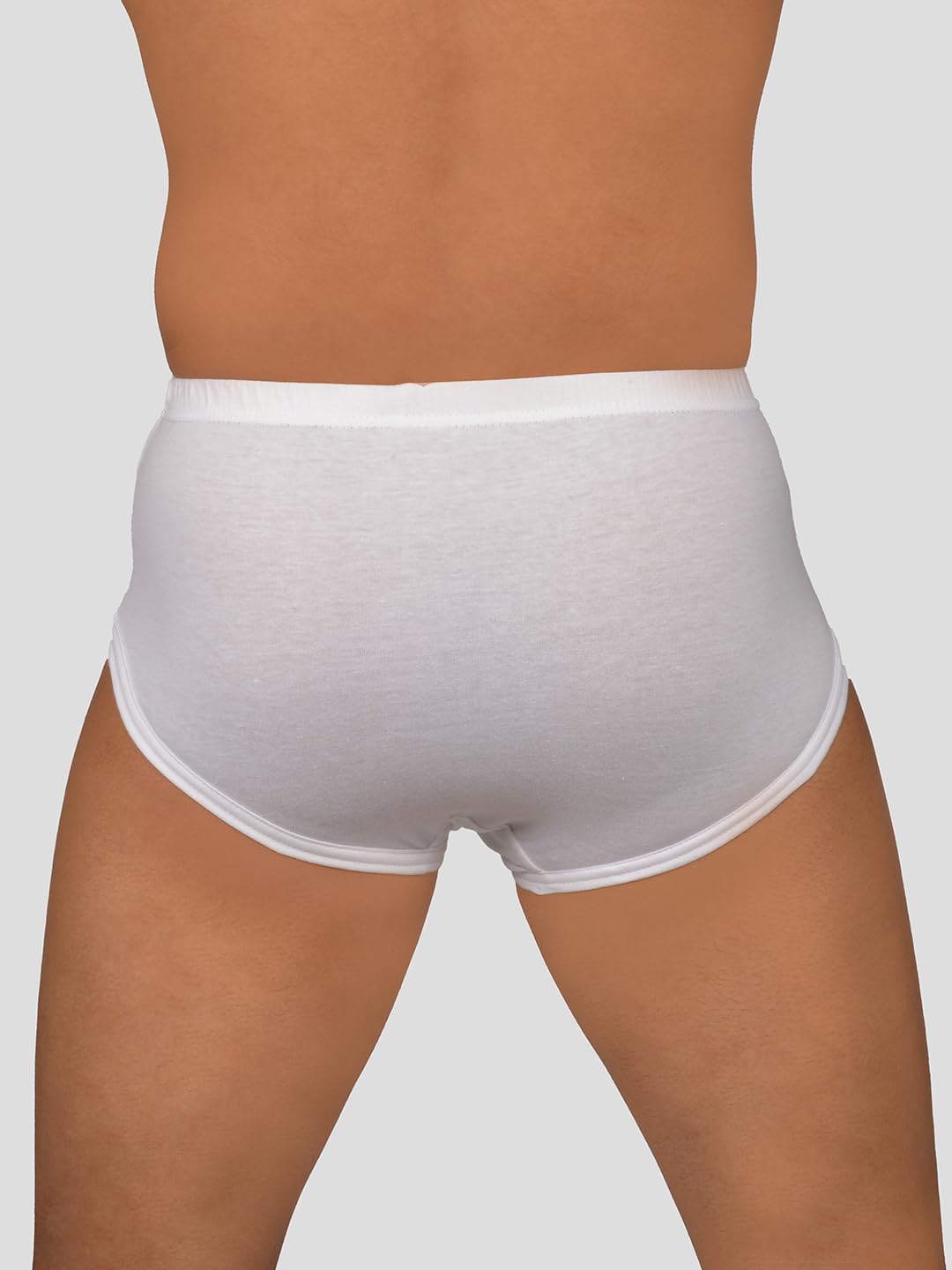 VIP Gold - Calzoncillos de algodón puro para hombre, color blanco