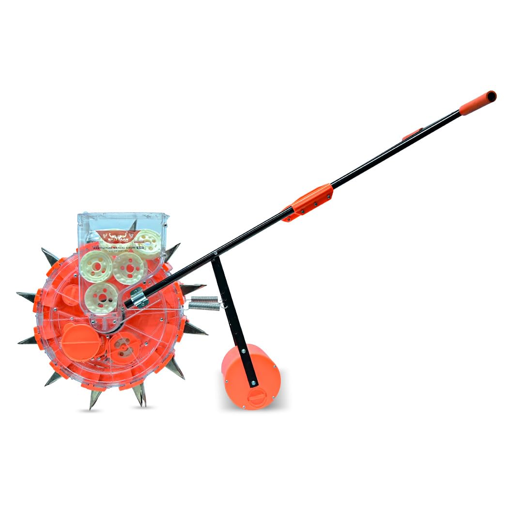 BALWAAN Agricultural Manual Seeder S-12 | Long Teeth12T | Hand Operated Seeding Machine, Adjustable Manual Plant Seeder, Seed Spreader | Garden Planter for Garden Vegetable Farm-picture-12