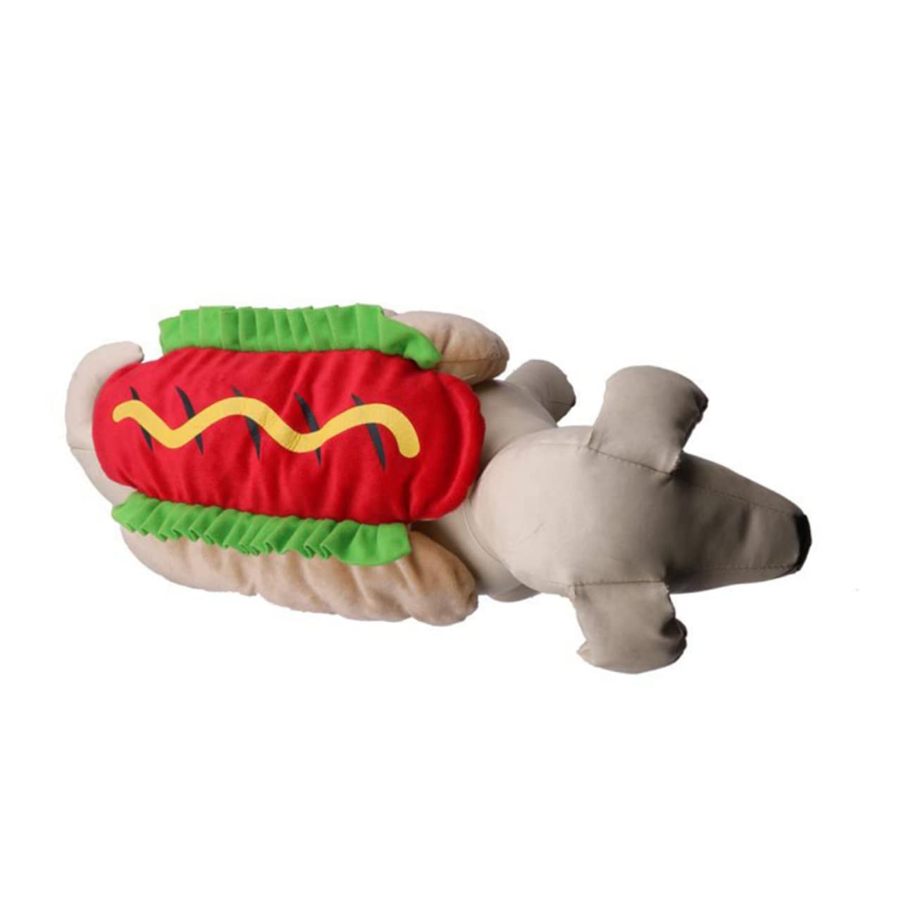 Mipcase 3 Pezzi Costume Di Halloween Per Cani Carino Abbigliamento Per Animali Domestici Vestito Da Cosplay Hot Dog Design Taglia S