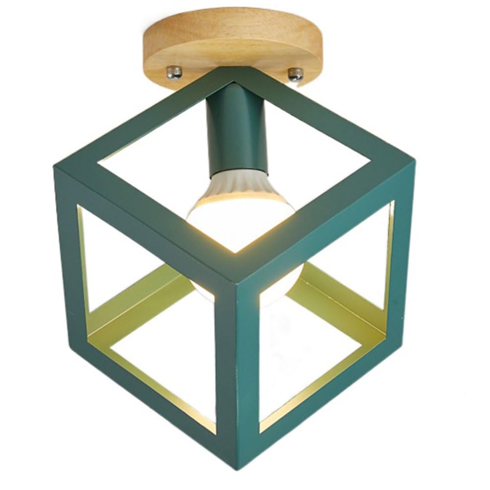 Plafonnier macaron E27 semi-encastré pour éclairage de chambre et couloir