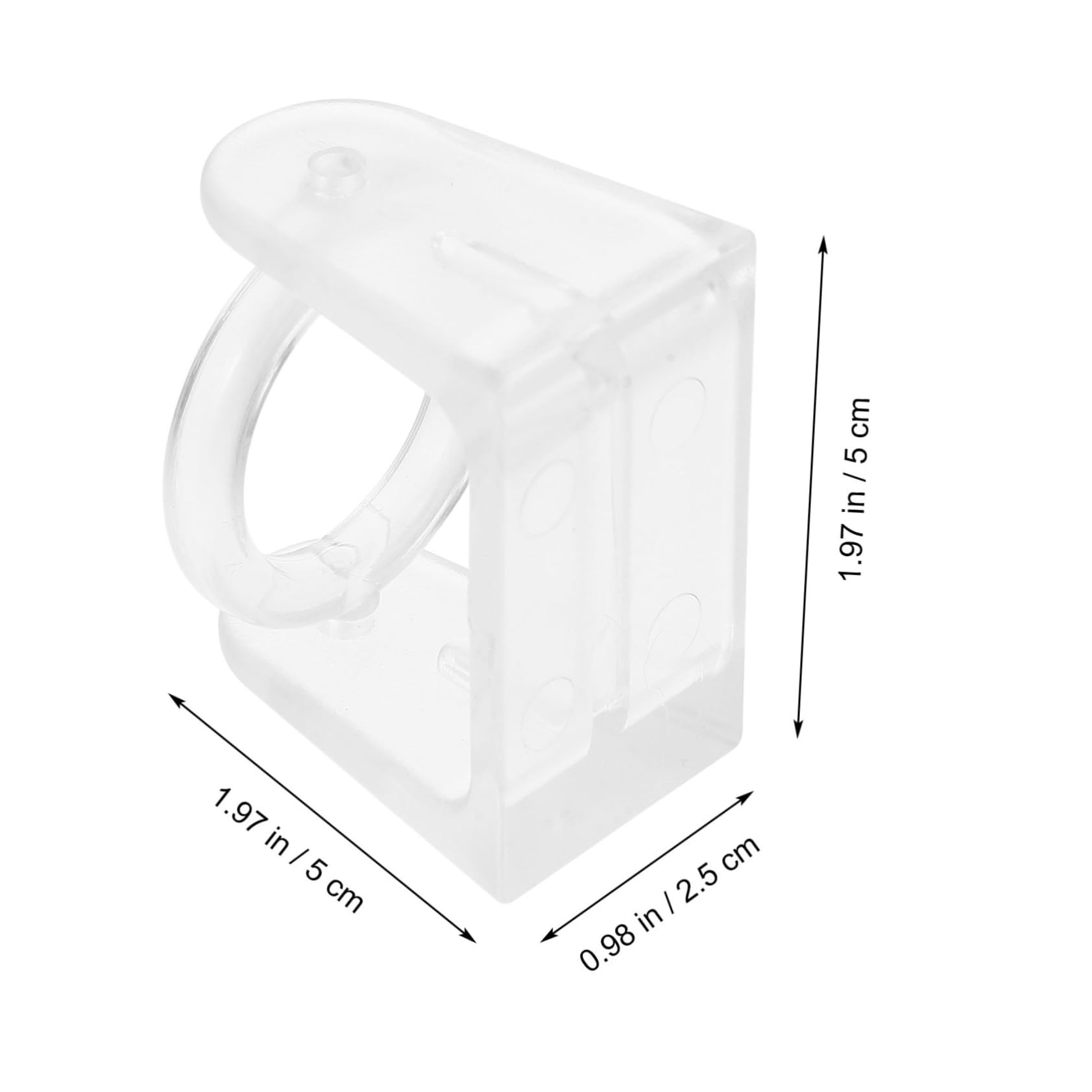 MUCKLILY 2pcs Self Adhesive Telescopic Rod Holder No Drill Curtain Pole Support Bracket for Bathroom Wardrobe and Curtains Material Easy Installation Nail Design