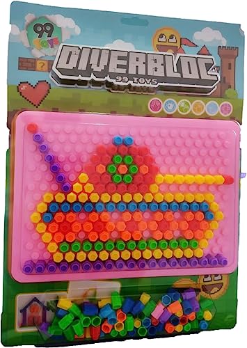 Brinquedo Educativo Mosaico Criativo 3d - 296 Peças Diverbloc