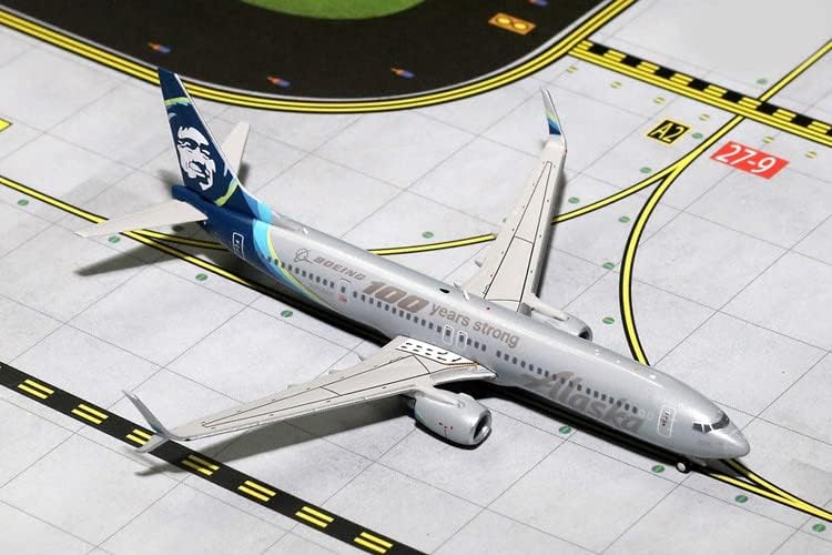 GeminiJets Alaska Airlines para Boeing B737-900 N248AK 100 años de fuerte 1400 avión fundido a presión modelo preconstruido