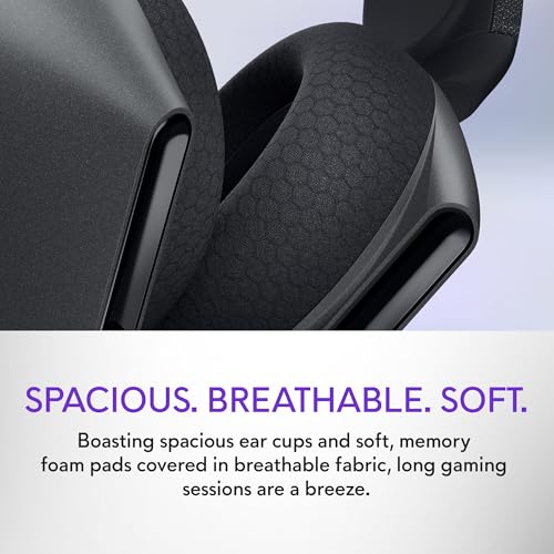 Image of Alienware Tri-Mode Wireless Gaming Headset AW725H - Wired /Wireless, Bluetooth 5.3, Audio Output - 20 Hz, Mini-Phone (3.5mm), Battery Talk Time Up to 55 Hrs (Bluetooth), Dark Side of The Moon