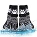 Dog Socks Anti Slip with Straps Traction Control Waterproof Paw Protector, L by KOOLTAIL