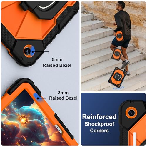 Image of Scnioy Case for Samsung Galaxy Tab A11+ Plus / A9+ 11 Inch 2025 /2023,Orange