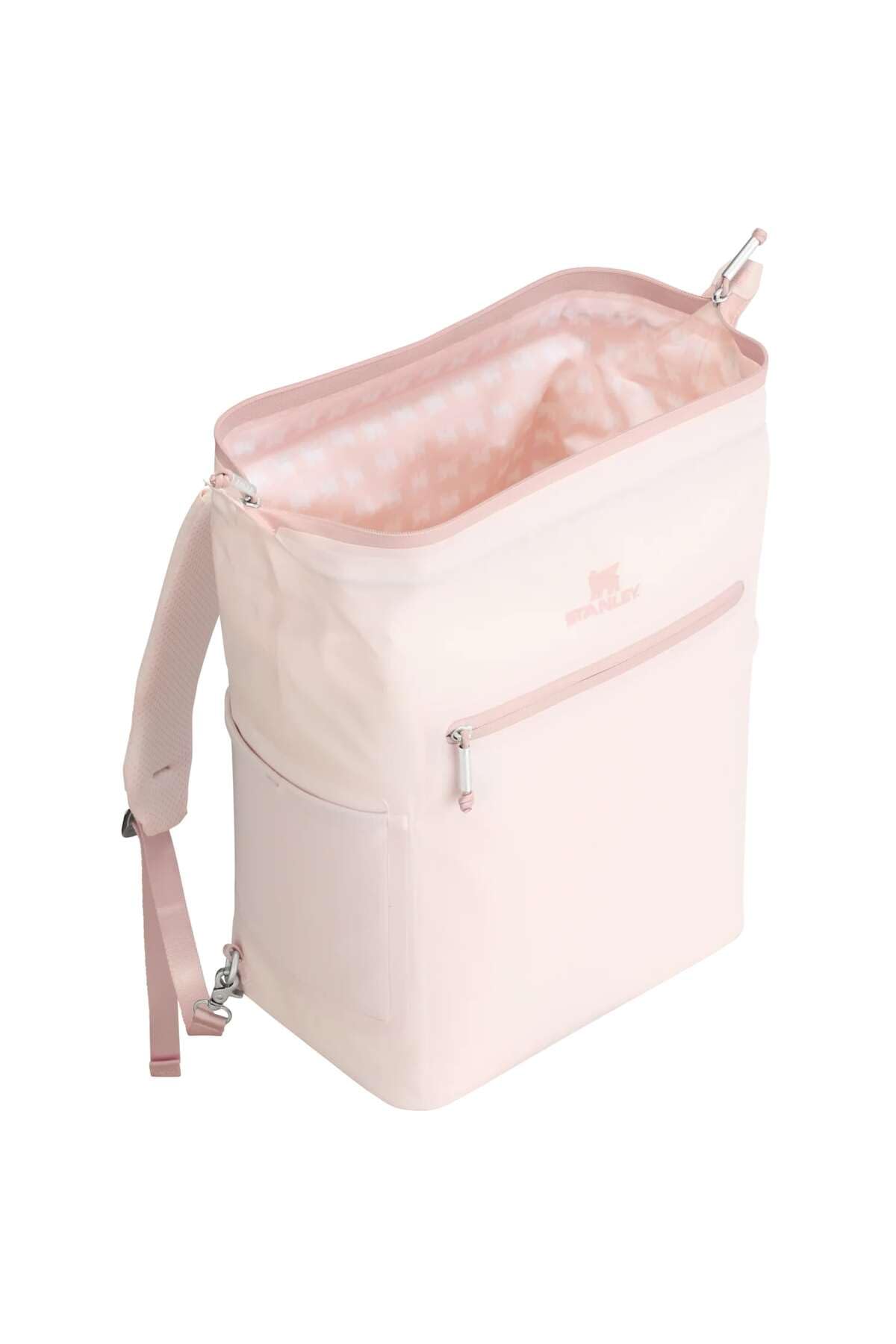 Stanley 1913 All-Day Madeleine Midi Cooler Backpack - 100% recyceltes Polyester - Tragegriff - Reißverschluss - Anpassbare Riemen - Netztaschen - Erhabenes Logo - Kontrastierende Farben