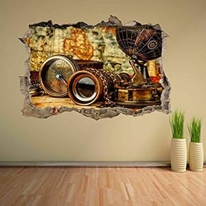 3D effect muurtattoo sticker doorbraak zelfklevende muurschildering muursticker stenen muur doorbraak muursticker tattoo…