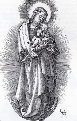 Affiche Albrecht Dürer La Vierge sur le croissant impression sur toile 60x90cm
