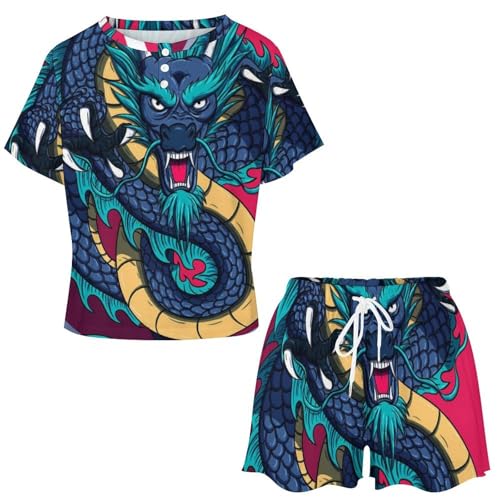 Pyjama femme ensemble de nuit dragon aux finitions soignées - 4