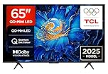 TCL 65C6KS-UK QD-Mini LED TV, 4K HDR Premium, Powered by Google TV (Dolby Vision & Atmos, Onkyo 2.1 Sound System, Hands-Free Voice Control, Apple AirPlay 2 & Alexa，2025 Model)