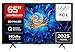 TCL 65C6KS-UK QD-Mini LED TV, 4K HDR Premium, Powered by Google TV (Dolby Vision & Atmos, Onkyo 2.1 Sound System, Hands-Free Voice Control, Apple AirPlay 2 & Alexa，2025 Model)