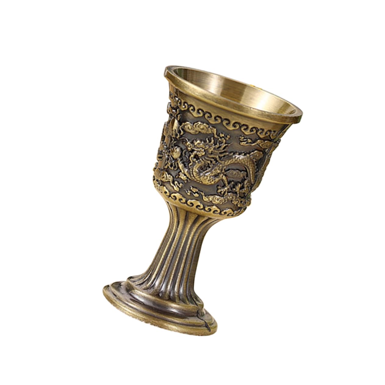 BRIGHTFUFU Decorative Liquor Cup Delicate Goblet for Home Restaurant and Parties Retro High Grade Wine Liqueur Cup with Unique Design and Elegant Drinkware