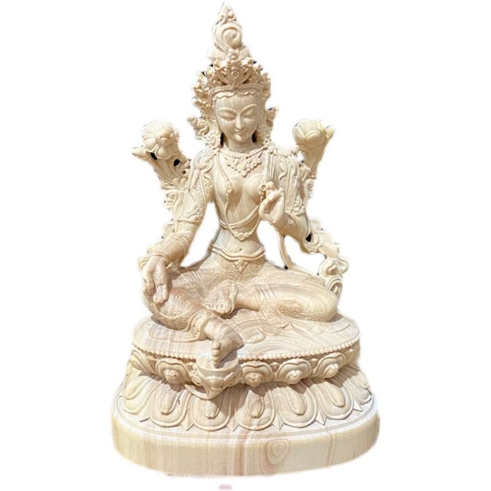Bouddha sculpté en buis de falaise pour chasser le stress à la maison