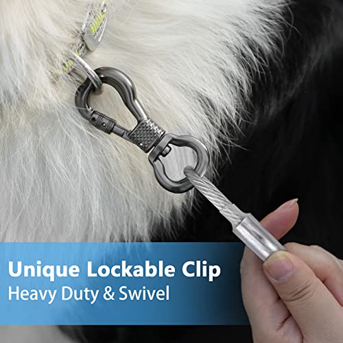 XiaZ Chaîne pour chien Pour extérieur, cour, camping jusqu