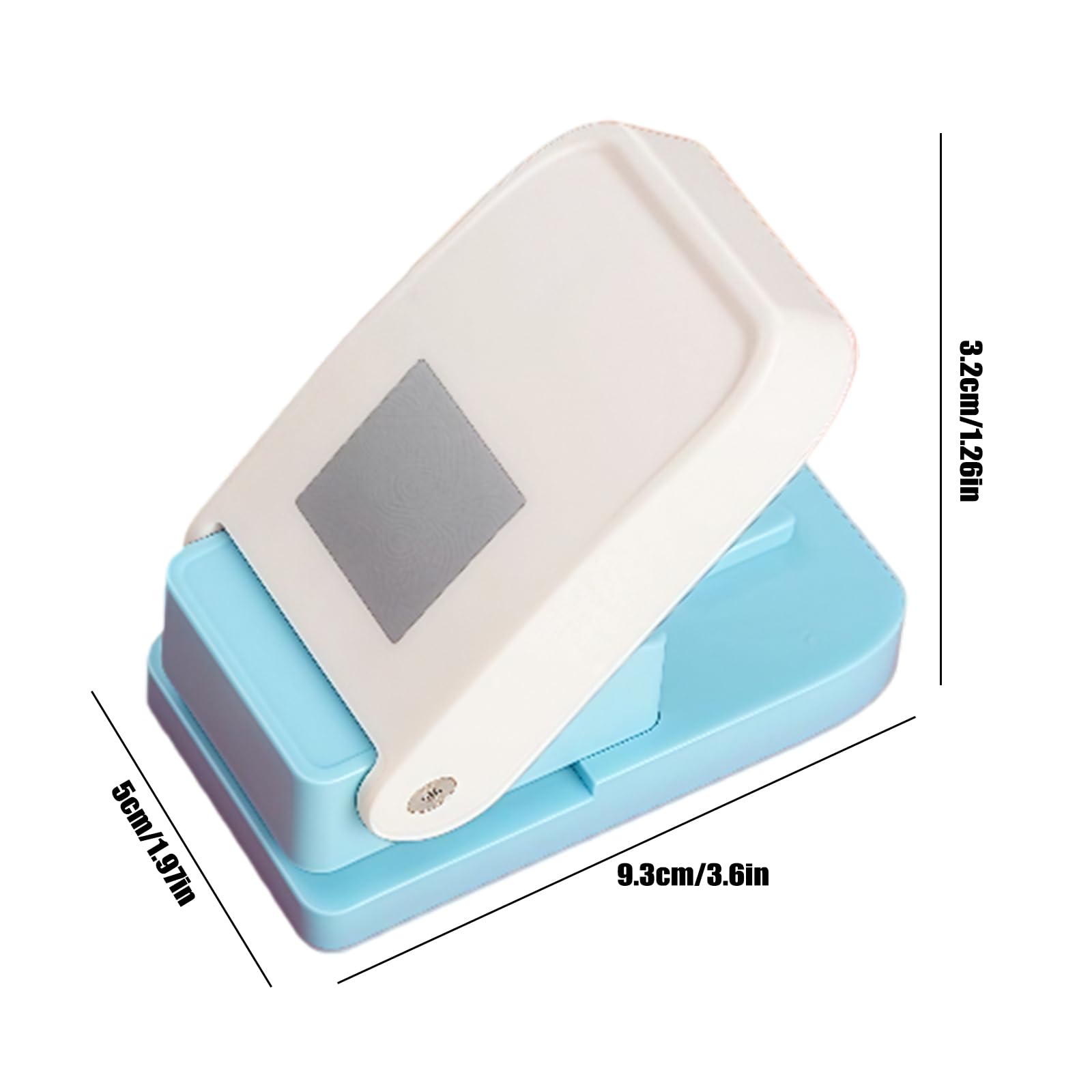 Prostokątny stempel pocztowy 2,5 x 2 cm, dźwignia dziurkacza do rzemiosła, scrapbookingu, samodzielnego tworzenia kart, artykuły rzemieślnicze, 5 szt