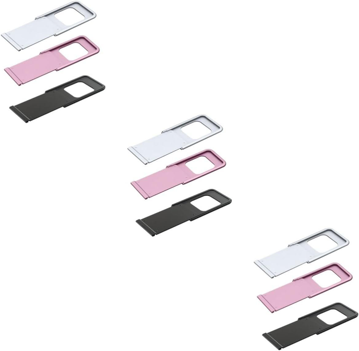 OSALADI 9pcs Mixed Webcam Cover Hacking Privacy Patch for Laptop Mobile Phone Tablet Easy to Install Compact Camera Protection