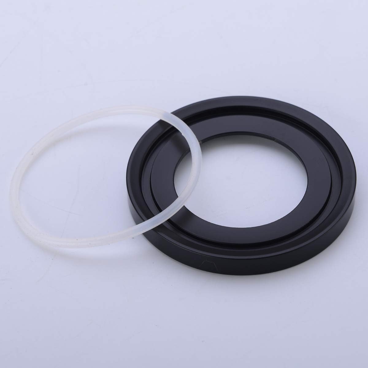 BESTILL Solid Brass Bathroom Vessel Sink Mounting Ring, Matte Black