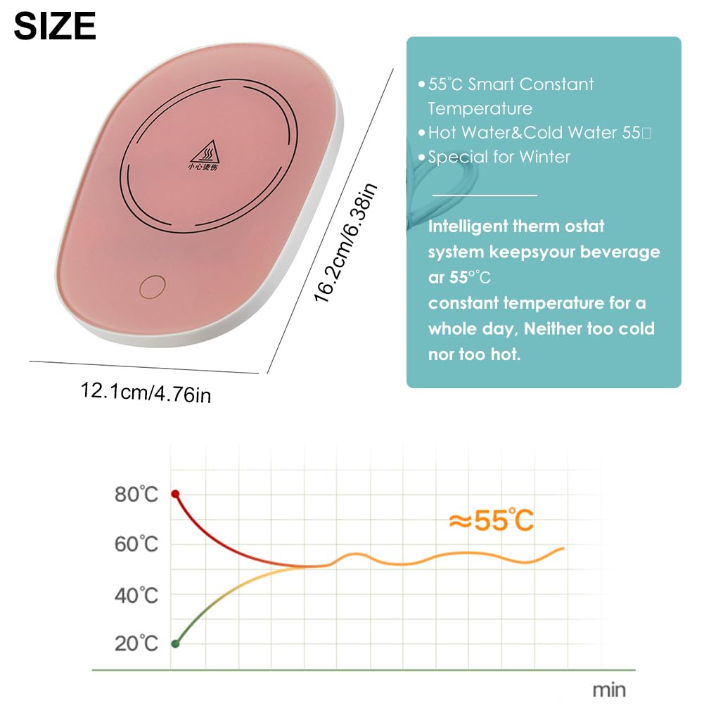 Scalda Tazza USB,Scalda Tazza,Scalda Bevande,Scaldatazze da Caffè,Sottobicchiere Elettrico,Scalda Tazza,Sottobicchieri Riscaldante Scalda Bevande,Scaldatazze da caffè (Rosso)