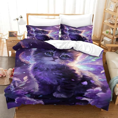 Housse de couette super douce 260x220 imprimé 3D parure de lit grand format - 3