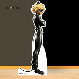 Star Cutouts SC4042 Cat Noir Cardboard Cut Out - Miraculous: Tales of Ladybug & Cat Noir Height 152cm