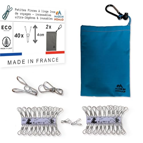 Dry Hard 40 petites Pinces à Linge Inox...