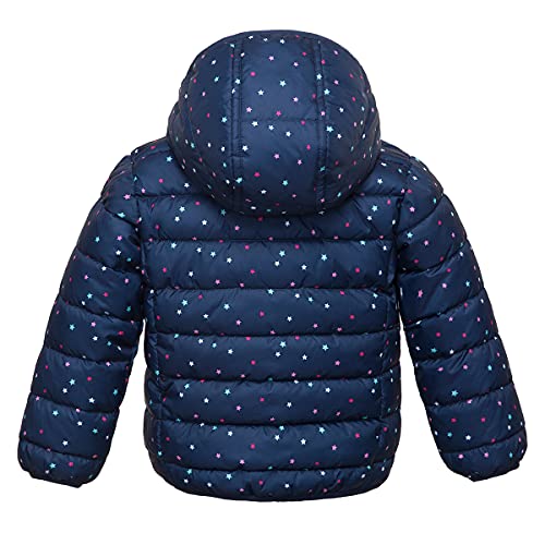Rokka&Rolla Baby Puffer Jacket Girls Lightweight Winter Coat for Newborn Toddler Kids (18-24M, 2T-4T)2