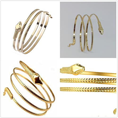 Bracelet serpent œil vert jonc ajustable qui ne serre pas le poignet