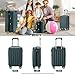 BEIBYE TSA-Schloß 2080 Hangepäck Zwillingsrollen Reisekoffer Koffer Trolley Hartschale Handgepäck M(Boardcase) (Dunkelgreen, M)