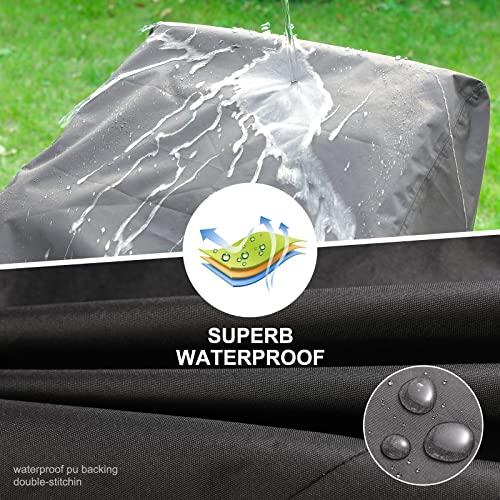 Mexqf Patio Chair Covers 2 Pack, Outdoor Chair Covers Waterproof(28W X 30D X 32H, Black) Outdoor Furniture Cover Waterproof With Large Air Vent, Weatherproof Patio Furniture Covers For Lawn Outside Garden Deck #TOP2