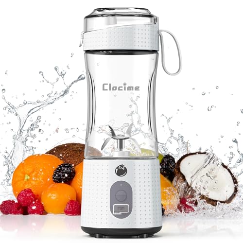 Clocime Portable Blender for Furit Juices, Smoothies and Milk Shakes, Blender Cup with Safety...