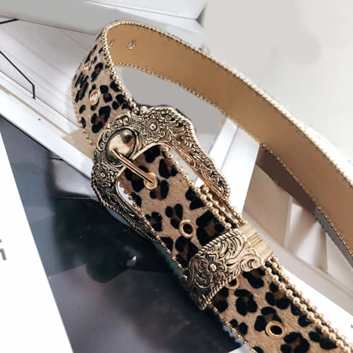 Leopard Print Waist Belt for Women - Adjustable, Perfect for Casual Wear & Parties - Leopard Pattern, Unisex-Adults, 101*3.8cm3
