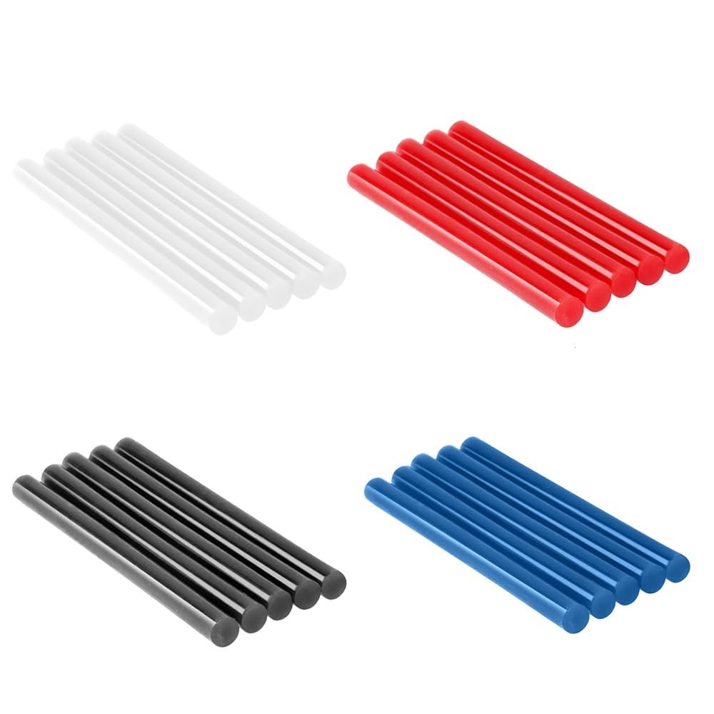 Colla A Caldo 7mm 5-100 pezzi 7mm/11mm colla a caldo stick trasparente/nero/rosso/blu adesivo pistola a caldo colla stick accessori Colla A Caldo Ricariche(Transparent 11x190mm,50PCS)