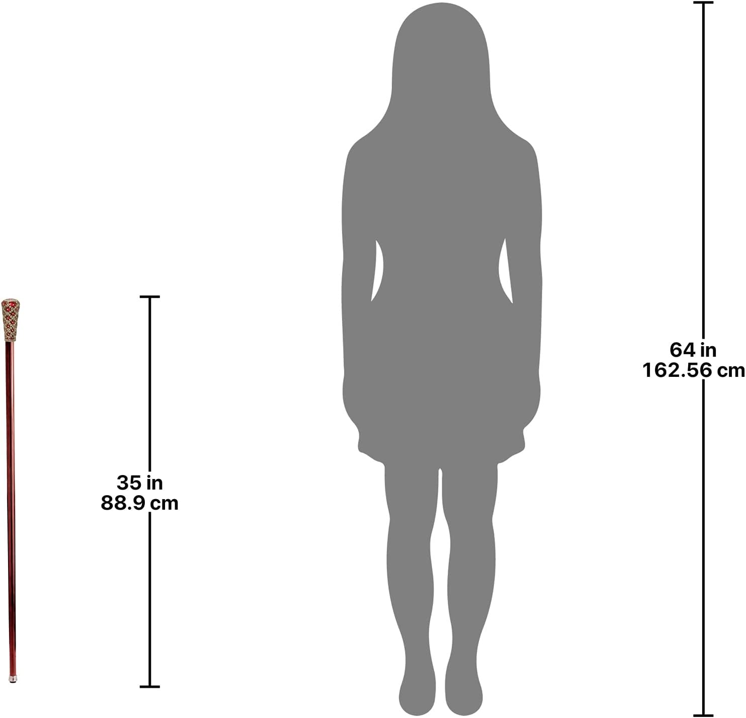 Design Toscano FH224 Imperial Collection Romanov Style Premium Enameled Crown of Laurel Walking Stick, full color : Clothing, Shoes & Jewelry