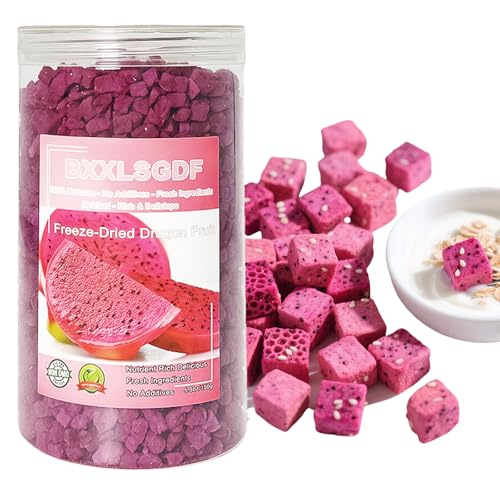 Freeze Dried Dragon Fruit Cubes, 5.2oz Sealed cans | Unsweetened