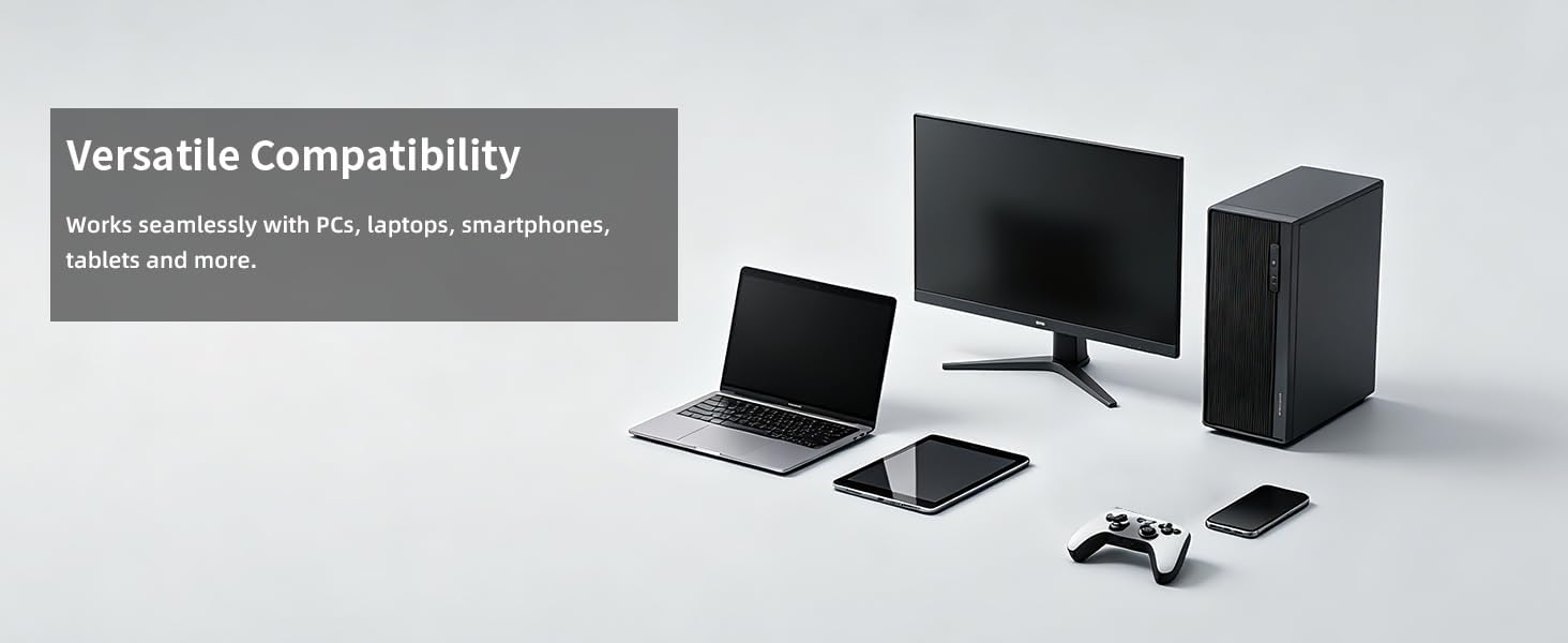 Uakinat 2.0 Computer Speaker, Black, USB Powered, 3.5mm Audio Input, Volume Control, Golf Style, Pair Pack, PC or Laptop