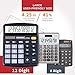CATIGA 12 Digit Desk Calculator, Desktop Calculators with Large LCD Display & Big Buttons, Dual Power Solar & Battery, Standard Basic 4 Function Calculator for School, Office, Home