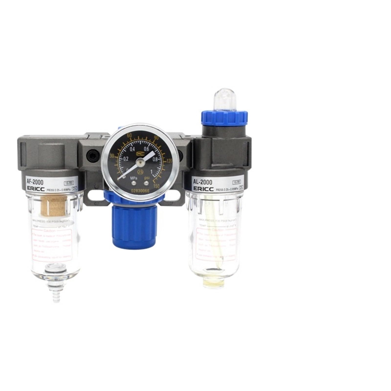 AC2000 1/4 "Regolatore di pressione Manometro Filtro del compressore d'aria Separatore di umidità 'olio for Filtri 'acqua Deumidificatore