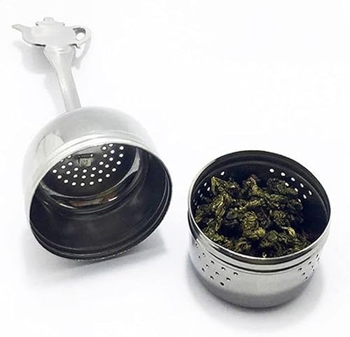 Miniatura 3 de Bolas cilíndricas del condimento del infusor del té del acero inoxidable, tetera formó accesorios de la cocina del colador del té