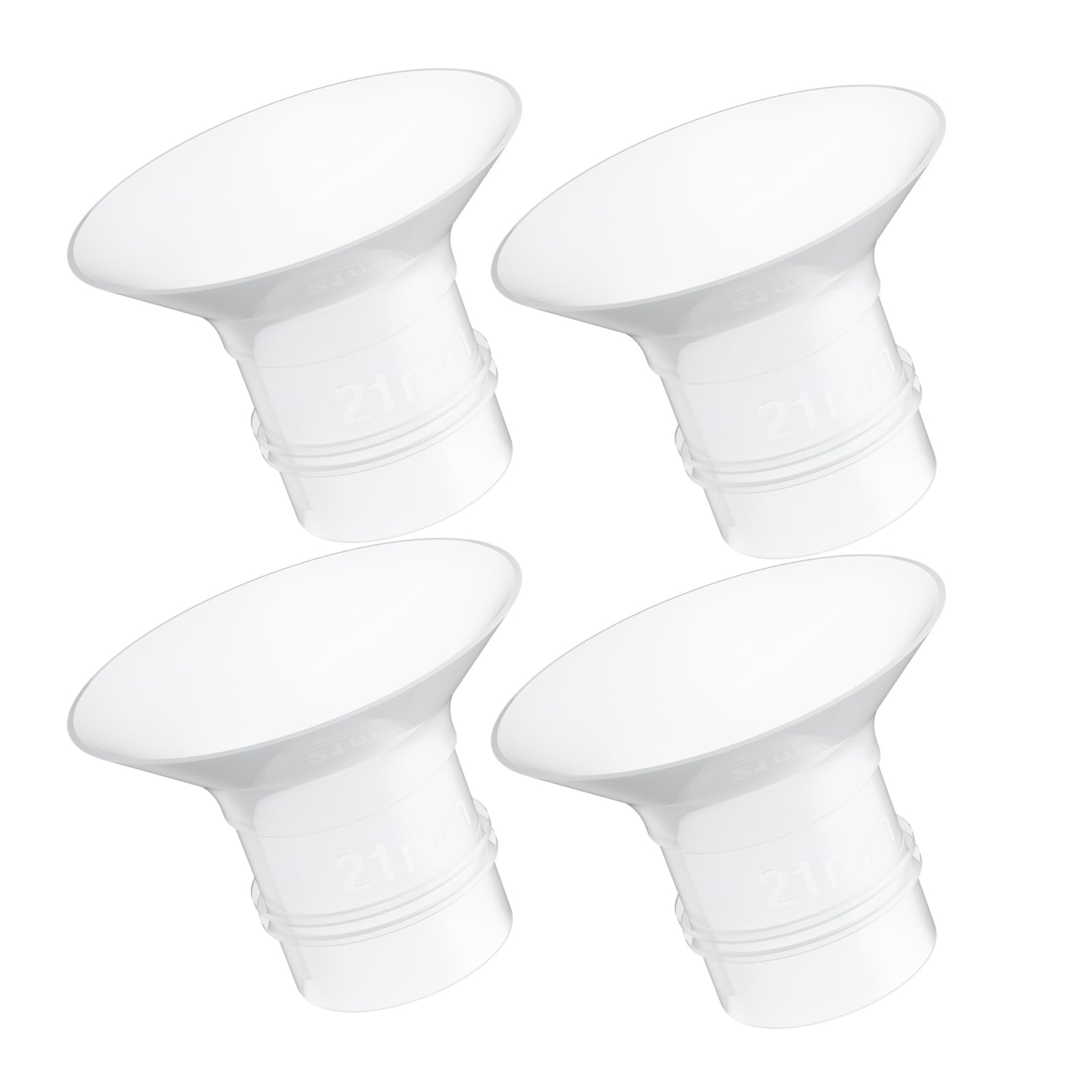 Paruu 21mm Flange Inserts for P16, P16 Pro, P16-A, P16-B, P20 Wearable Breast Pumps, Authentic Replacement Accessories, BPA-Free, 4 Pack