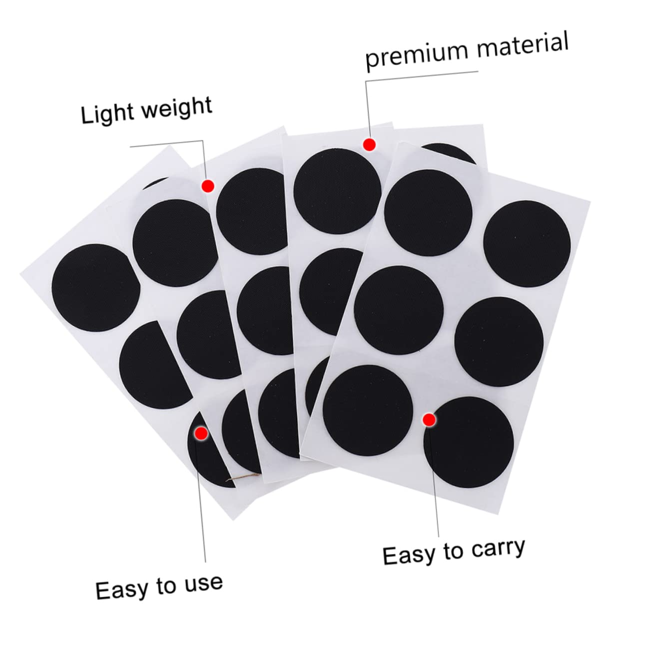 MUELODSIC 24pcs Tire Inner Patch Professional Patch Kit Instant Flat Fix Bike Supply Random Color