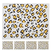 minkissy 6 Sheets Leopard Stickers Leopard Party Stickers Fake Body Halloween Sticker Body Stickers Realistic Decals Transfer Stickers Transfer Decor