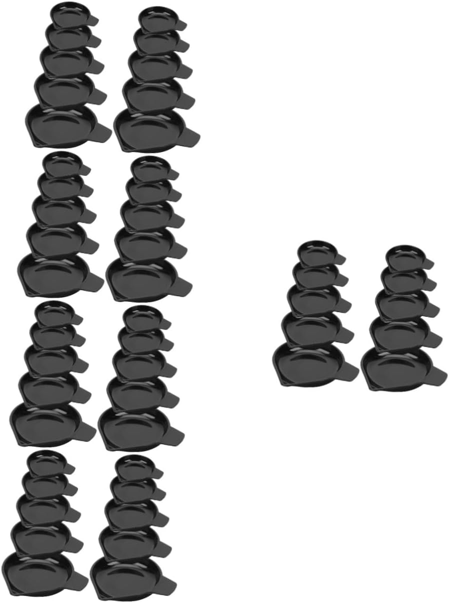 LALAFINA 50pcs Scale Grams Digital Scale Bowl Plastic Weighing Tray Gems Powder Pans Electronic Trays
