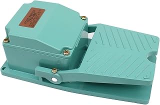 CTCOIJRN Interruptor de Pedal momentáneo AC 250V 15A 1NO 1NC TFS-402 Verde